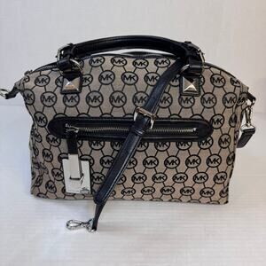 Michael Kors Calista Monogram Large Satchel GUC